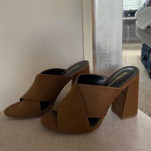 BCBG Brown Mules